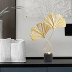 Nordic Gold Ginkgo Leaf Crafts Leaves Sculpture Luxury Decor Home Decoration Accessories Office